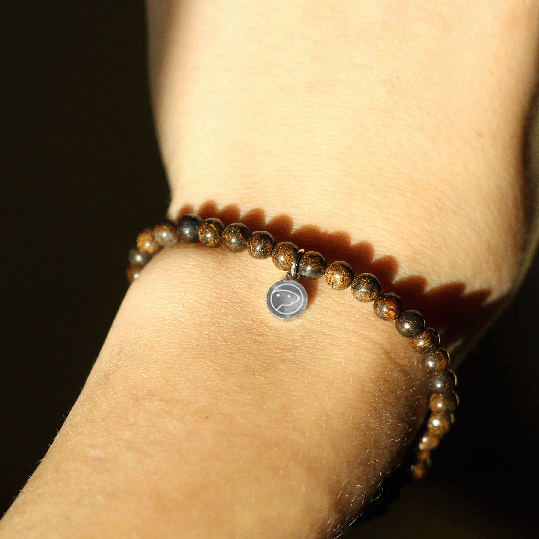 Bronzite Stone Bracelet for Women - Mini Adjustable Healing Crystal Beaded Wristband for Stress Relief & Positive Energy - Perfect for Meditation, Yoga & Everyday Wear