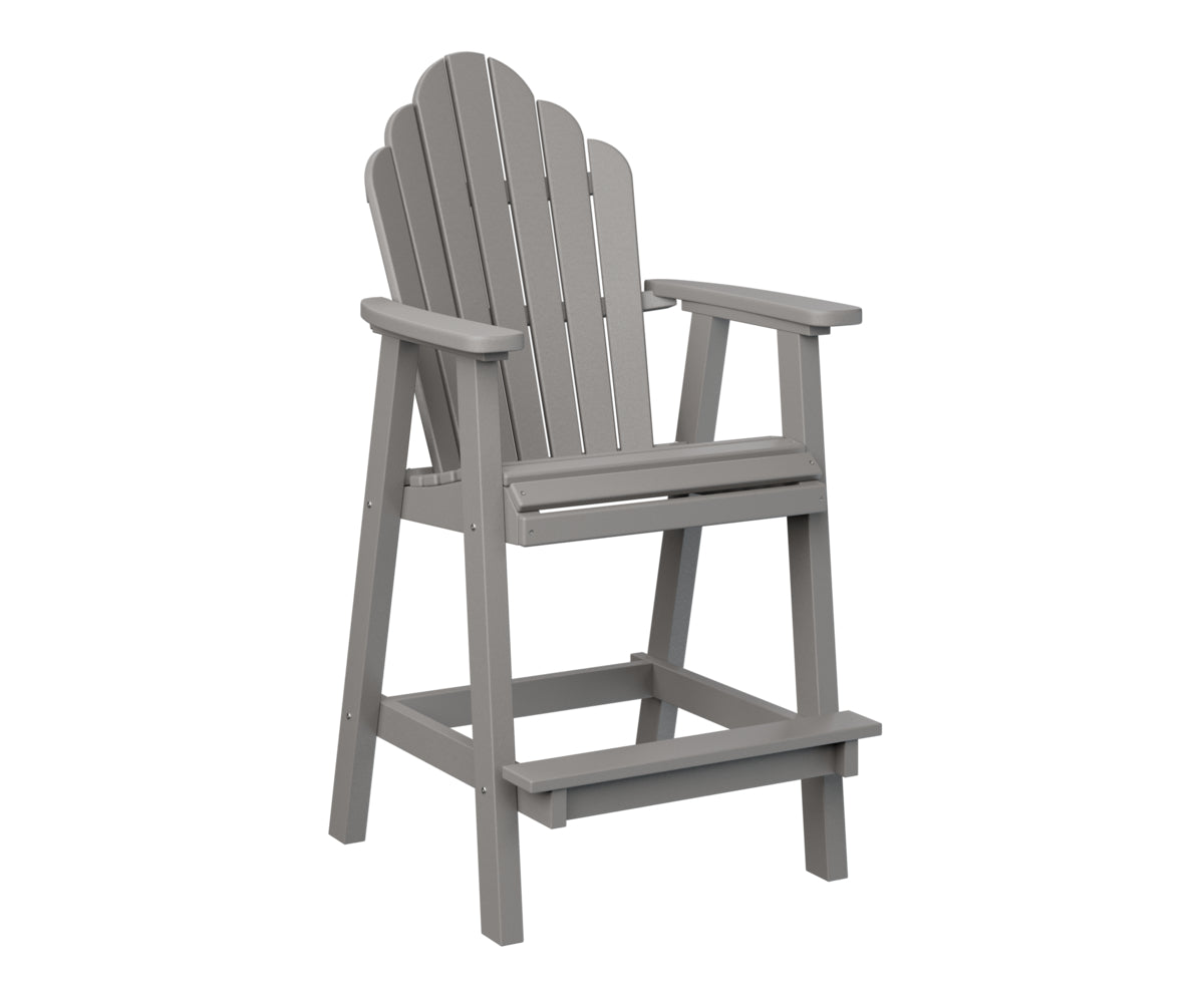 Berlin Gardens Cozi Back Bar Chair - Comfortable Counter Height Stool for Kitchen, Bar & Outdoor Use - Perfect for Dining, Entertaining & Relaxing