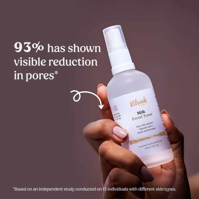 Best Milk Face Toner with Earth Marine Water for Pore Minimizing - Hydrating & Soothing Skincare for Dry & Sensitive Skin - Perfect for Daily Use & Nighttime Routine