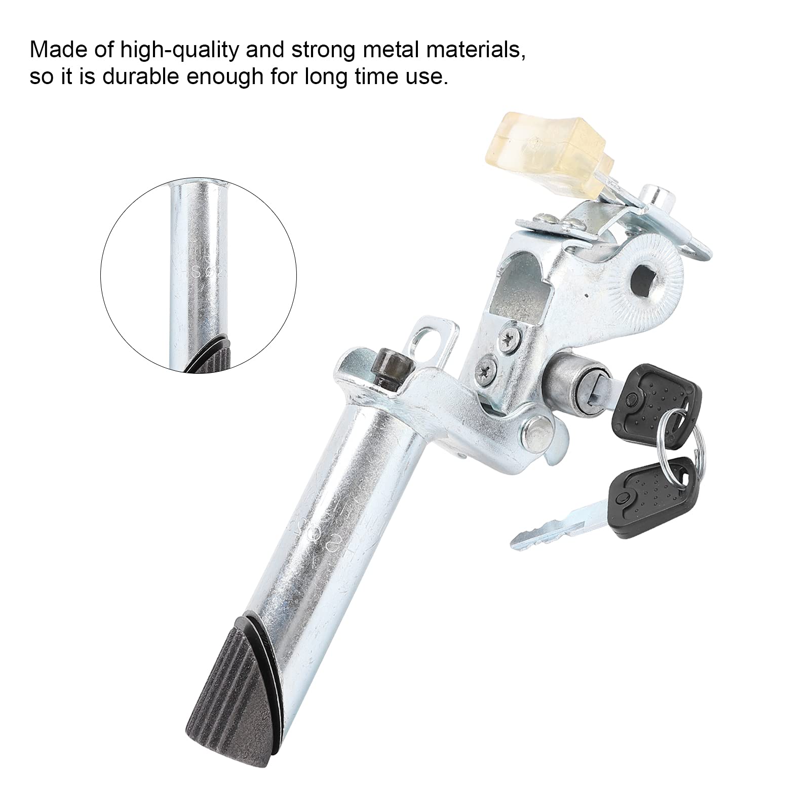 VBESTLIFE Electric Bike Seat Post - Adjustable Height Aluminum Alloy Folding Seatpost with Anti-Theft Key Lock | Perfect for Commuting, Mountain Biking & Urban Cycling Accessories