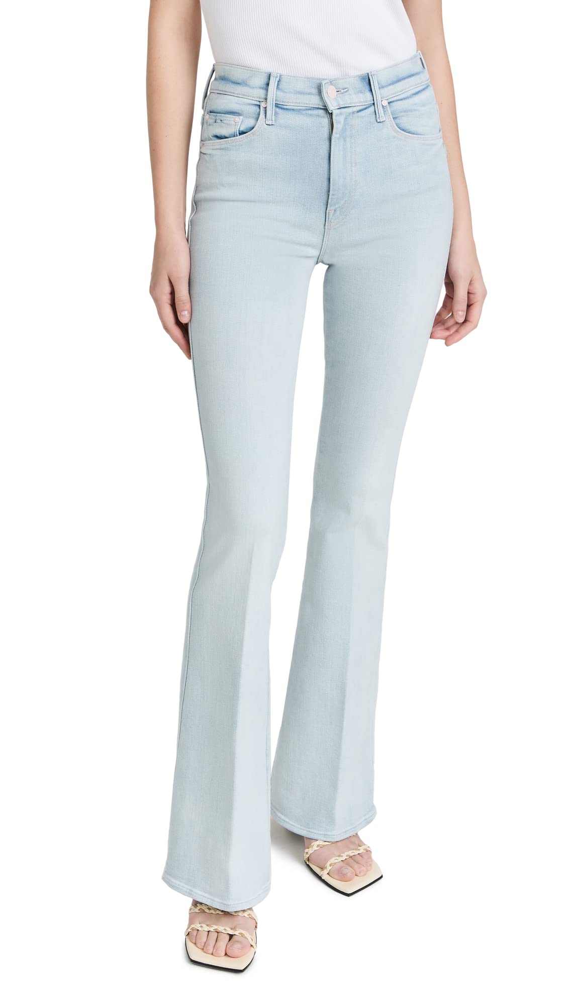 MOTHER Women's The Super Cruiser Jeans - High Waist Stretch Denim Pants for Everyday Comfort | Perfect for Casual Outfits, Work & Weekend Wear
