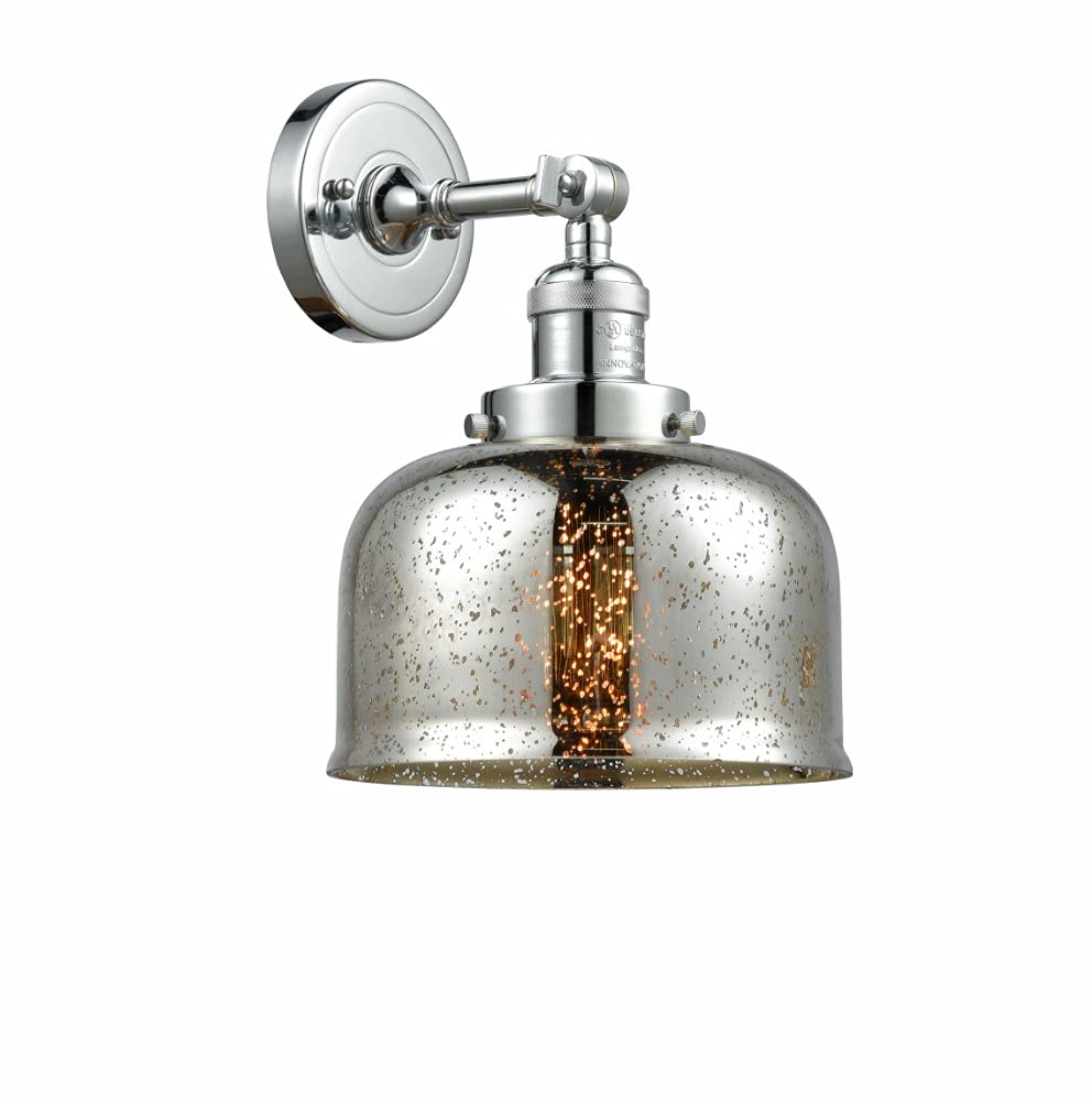 Innovations 203-PC-G78 1 Light Wall Sconce in Polished Chrome - Perfect for Bedroom, Hallway, and Entryway Lighting