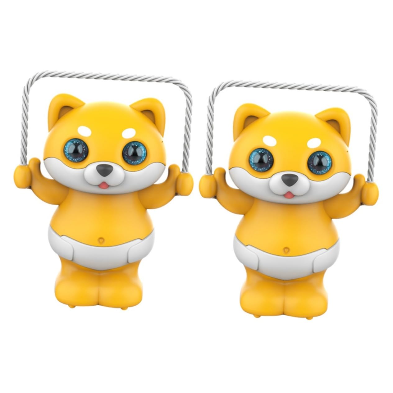 ERINGOGO 2-Pack Voice Controlled LED Jump Rope with Music - Interactive Light Up Animal Skipping Toy for Kids & Pets - Perfect for Indoor Play, Exercise & Dance Parties