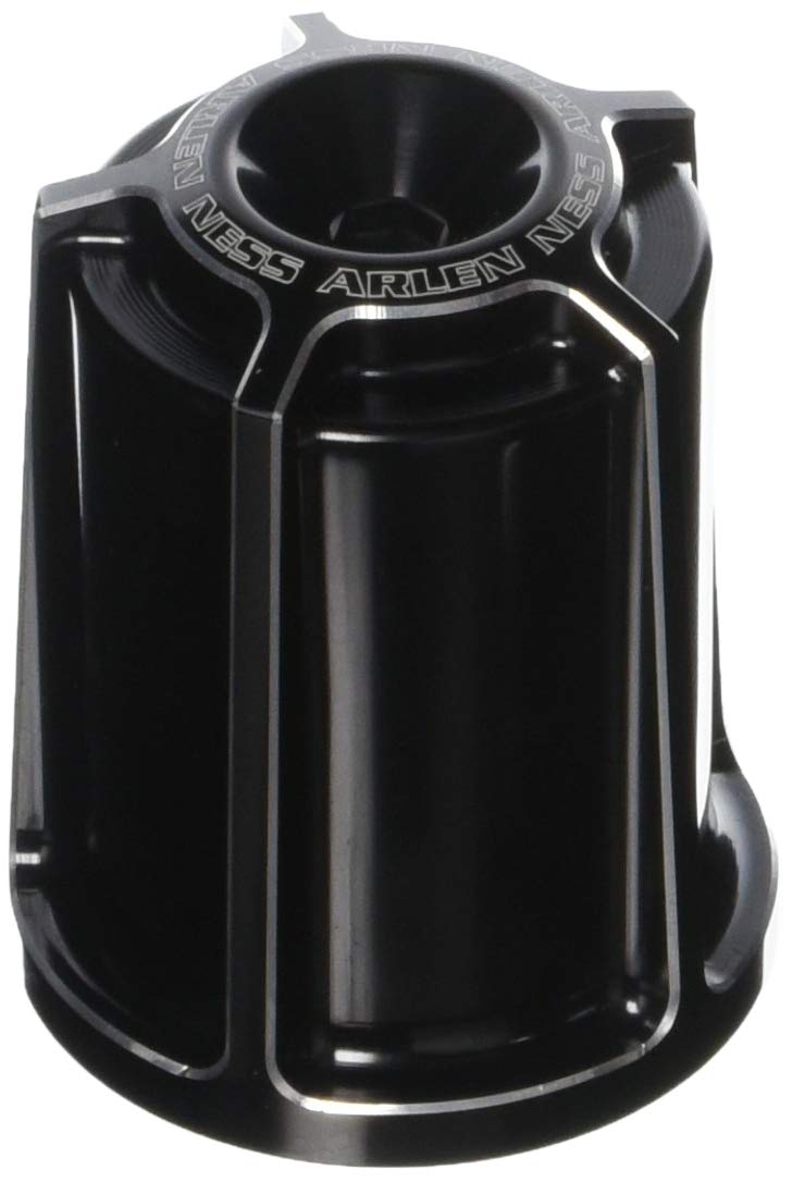 Arlen Ness 03-463 Black Reusable Oil Filter - High Performance Motorcycle Oil Filter for Harley Davidson, Cruisers & Touring Bikes - Durable & Easy to Install