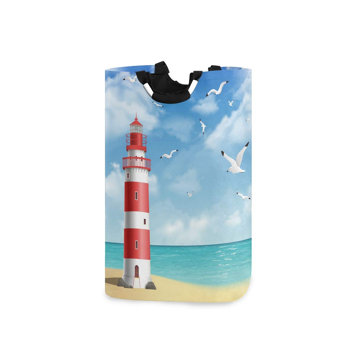Large Blue Bird Toy Storage Bin - Waterproof Fabric Laundry Hamper with Handles for Kids | Collapsible Clothes Organizer for Nursery, Bedroom & Beach | Perfect Gift Basket for Dirty Clothes & Home Organization