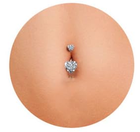 VCMART 14G Surgical Steel Belly Button Rings - Hypoallergenic Navel Piercing Jewelry for Women, Belly Button Piercing Rings for Everyday Wear & Special Occasions