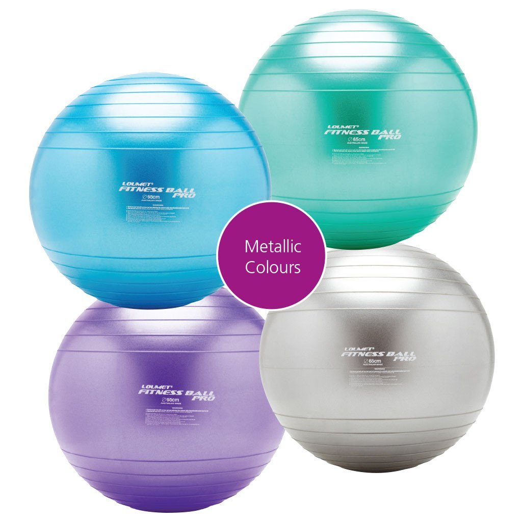 Loumet Fitness Ball Pro - Premium Exercise Ball for Yoga, Pilates & Core Workouts - Anti-Burst Stability Ball for Home & Gym Fitness Training