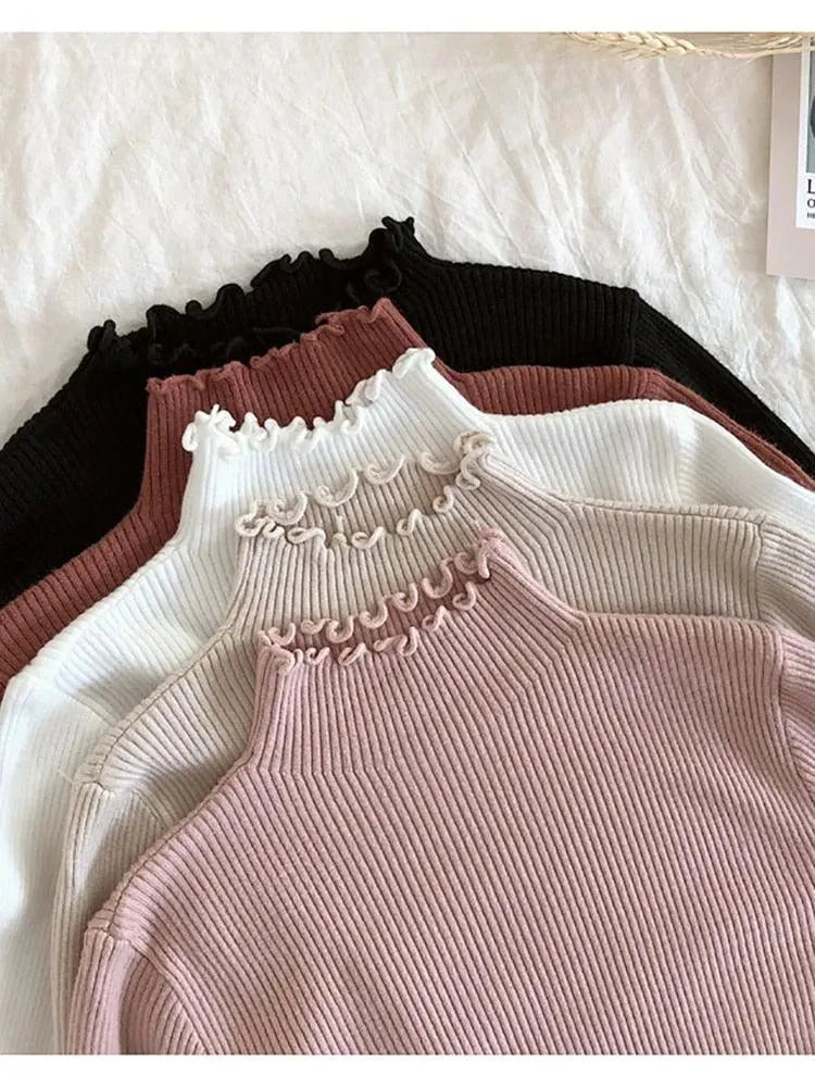 Women's Chunky Knit Turtleneck Sweater - Soft Winter Pullover for Casual & Office Wear | Cozy Cold Weather Fashion