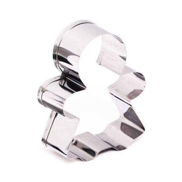 Premium Stainless Steel Gingerbread Girl Cookie Cutter - Durable & Sharp for Baking, Holiday Decorating, and DIY Crafts - Perfect for Christmas Cookies, Gingerbread Houses, and Festive Treats