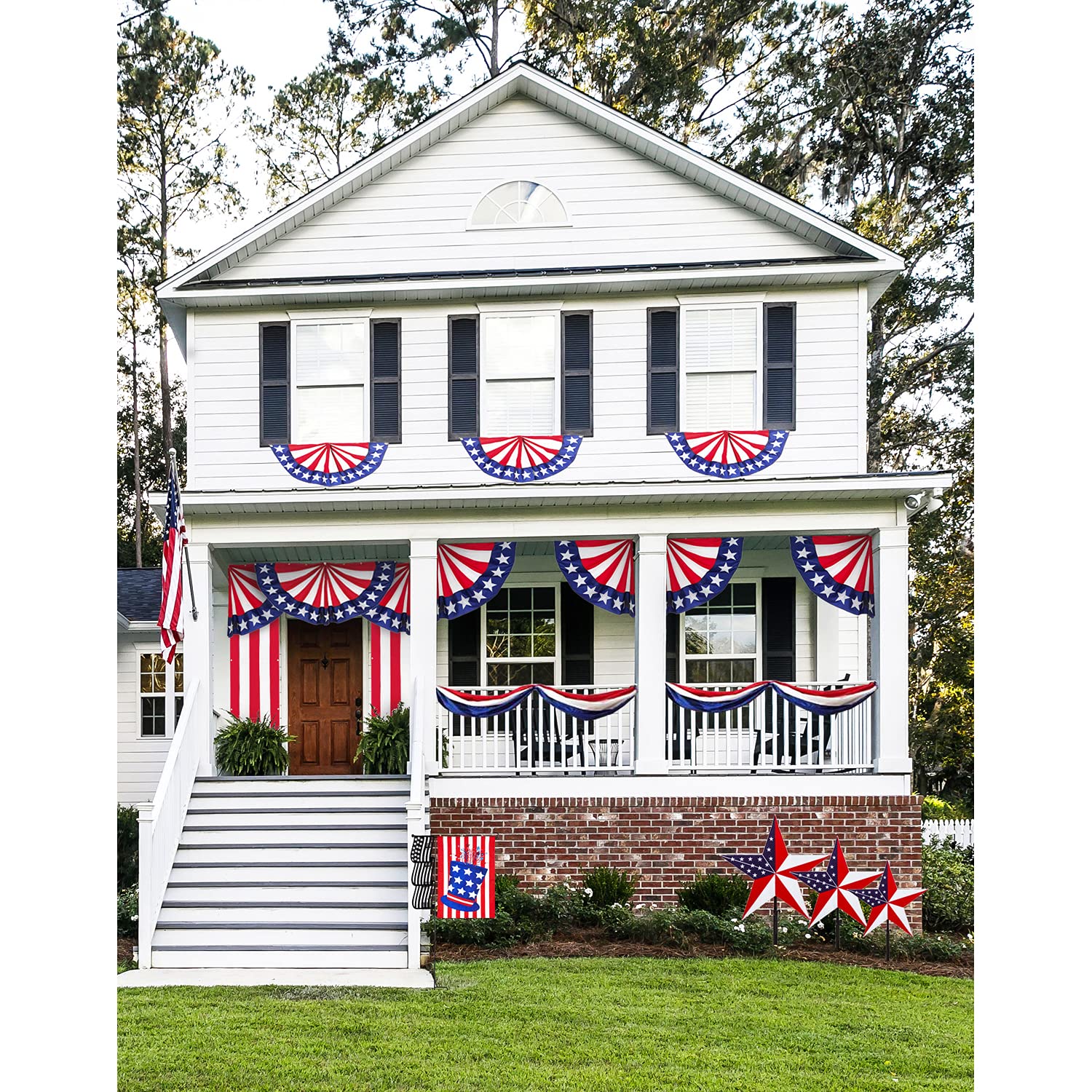 Evergreen Flag - Red, White & Blue Panel - Patriotic Outdoor & Indoor Decor for Home, Office & Events