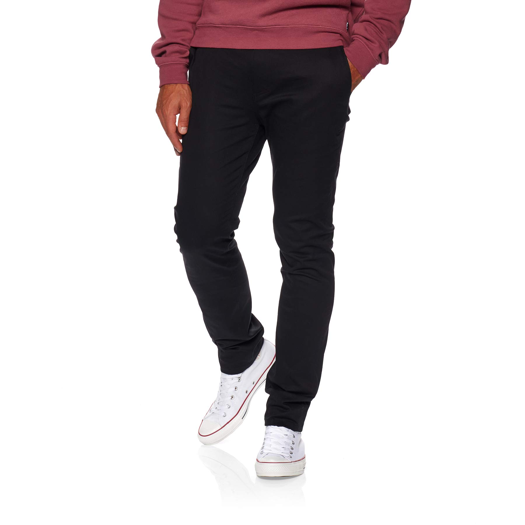 Hurley Men's One & Only Chino Pants - Comfortable Stretch Travel & Casual Wear for Work, Office & Outdoor Activities