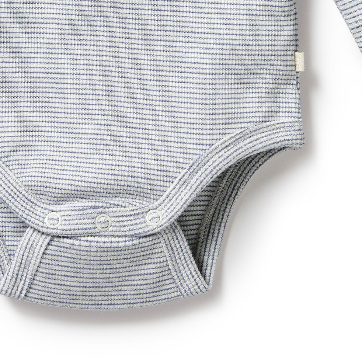 Organic Stripe Rib Long Sleeve Bodysuit - Soft Cotton Baby Onesie for Newborns & Infants | Perfect for Playtime, Family Photos & Everyday Comfort