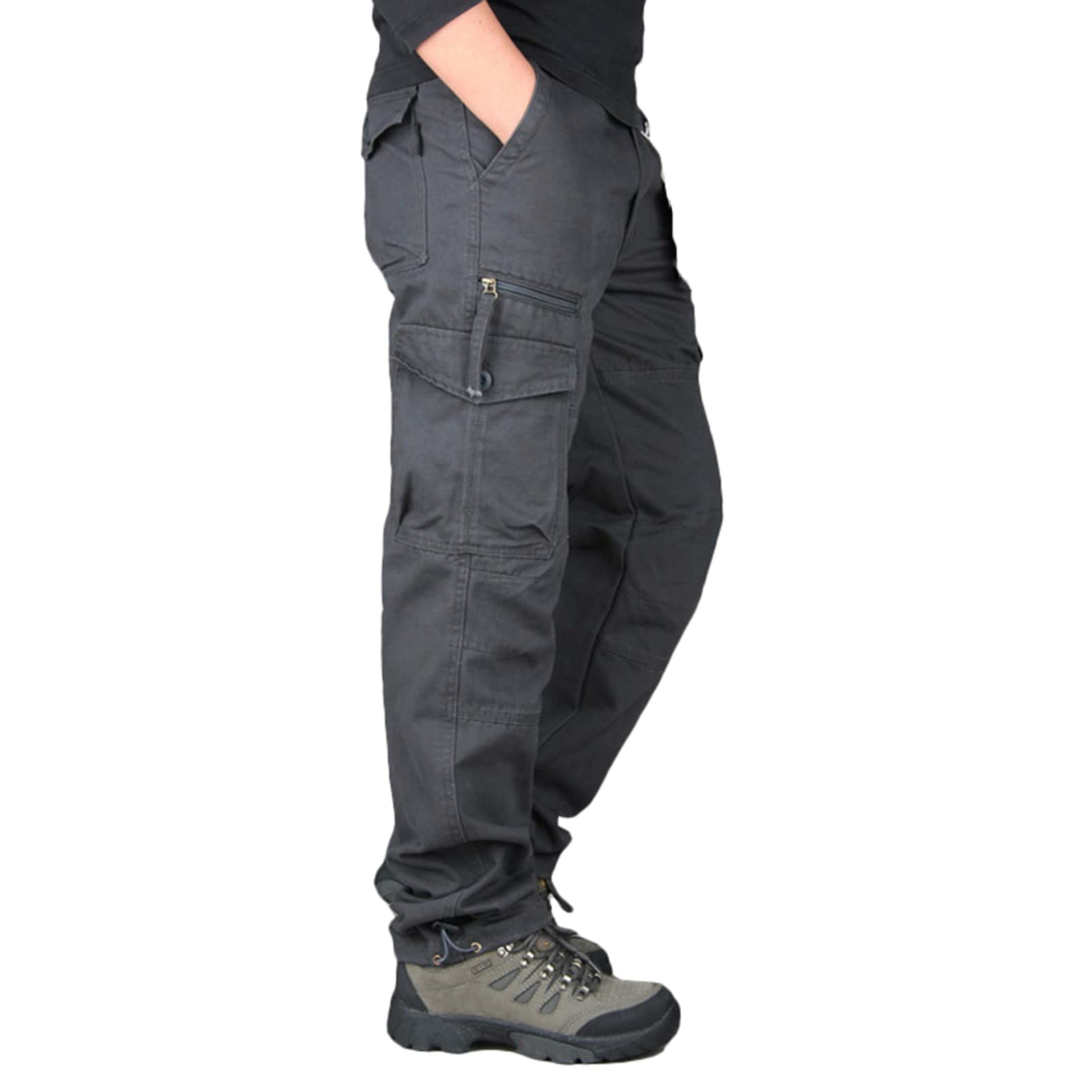 Men's Tactical Cargo Pants - Ripstop Outdoor Work Pants with Multiple Pockets | Durable & Comfortable for Hiking, Camping & Everyday Wear