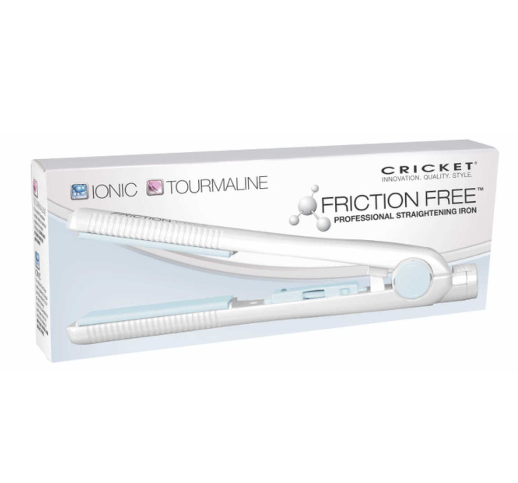 Tourmaline Ceramic Professional Hair Straightener - Friction Free Styling Iron for Smooth & Shiny Hair - Perfect for Home & Salon Use