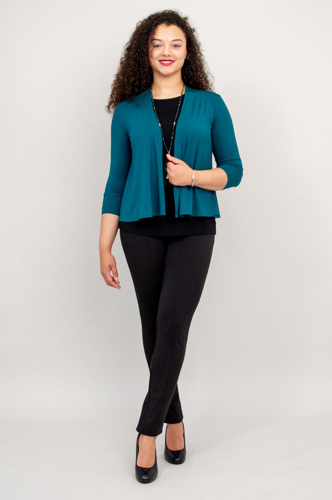 Kathy Jacket - Eco-Friendly Teal Bamboo Jacket for Women | Lightweight & Breathable | Perfect for Outdoor Activities & Casual Wear