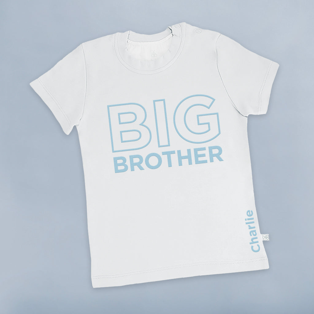 Custom Big Brother T-Shirt for Men & Women - Soft Short Sleeve Cotton Tee - Perfect for Sibling Gifts, Family Reunions & Matching Outfits