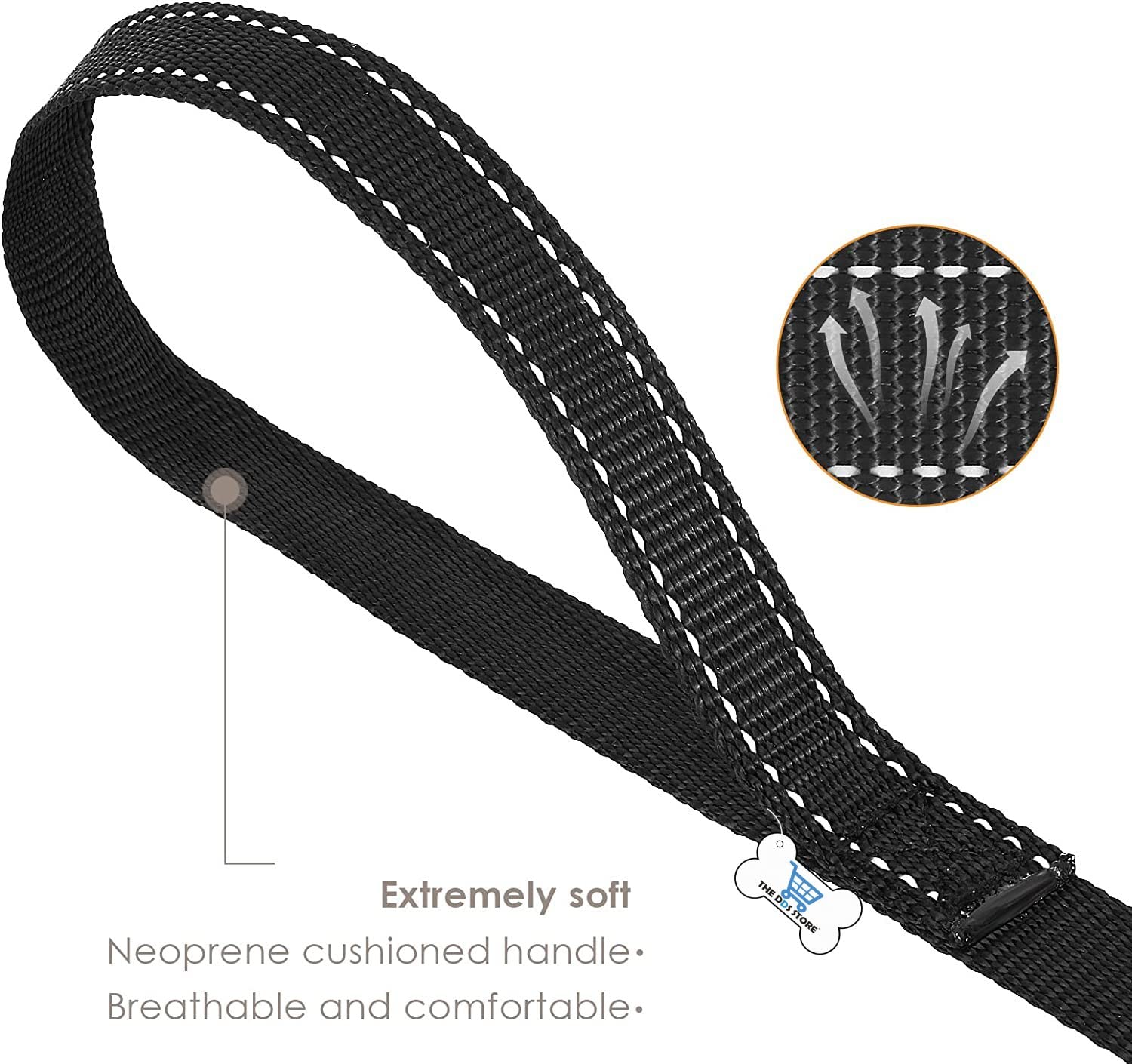 Durable 10FT Reflective Nylon Dog Leash with Metal Clasp - Heavy Duty Training Lead for Small, Medium & Large Dogs - Perfect for Night Walks, Jogging & Outdoor Adventures (Blue)