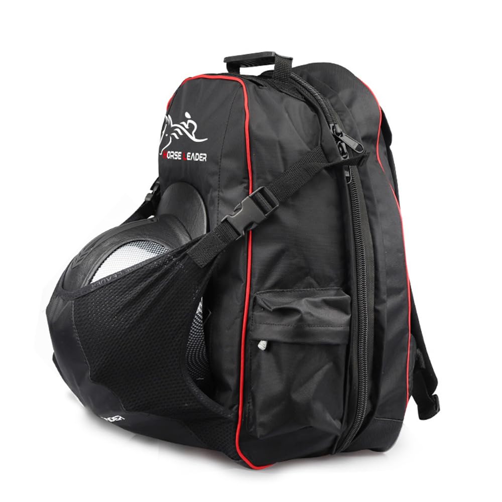 UNISTRENGH Professional Equestrian Backpack - Waterproof Horse Riding Boot & Helmet Storage Bag with Hat Compartment | Unisex Riding Gear for English Boots & Show Equipment | Perfect for Horse Shows, Trail Rides & Stable Organization