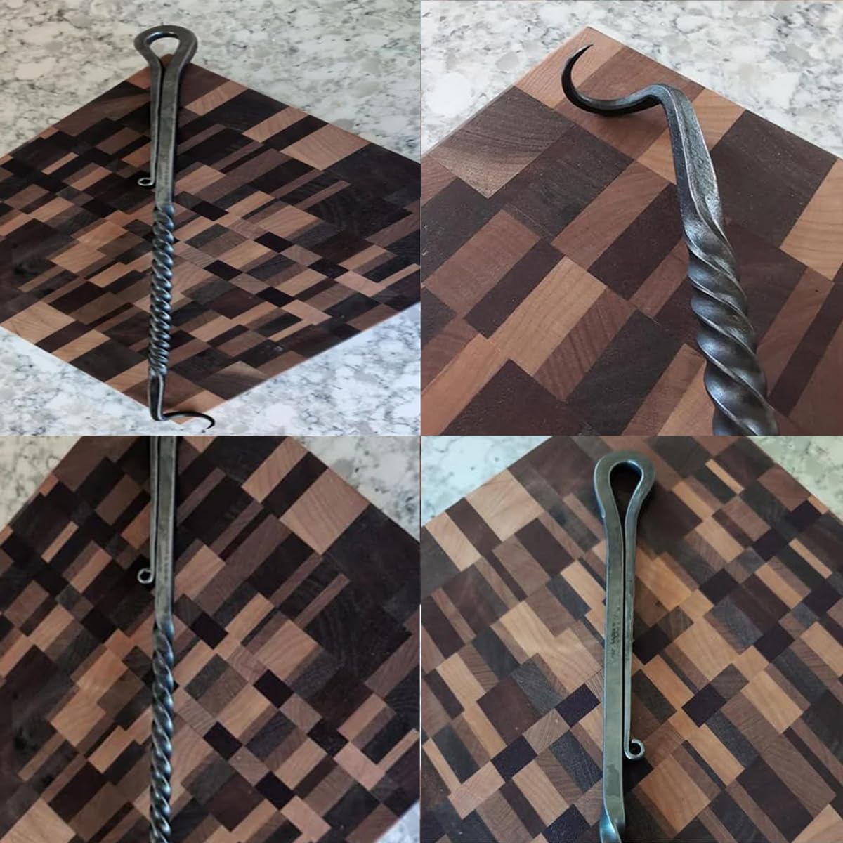 **Heavy Duty Stainless Steel BBQ Meat Turner Hook - Professional Grill Flipper for Grilling, Smoking & Griddle Cooking - Perfect for Steak, Burgers, Vegetables & Outdoor Barbecue**