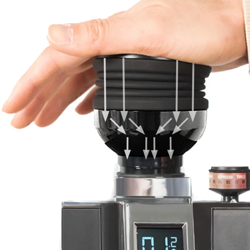 Eureka Mignon Single Dose Coffee Hopper - 2-in-1 Design for Coffee Grounds Removal & Bean Storage | Perfect for Home Baristas & Specialty Coffee Enthusiasts