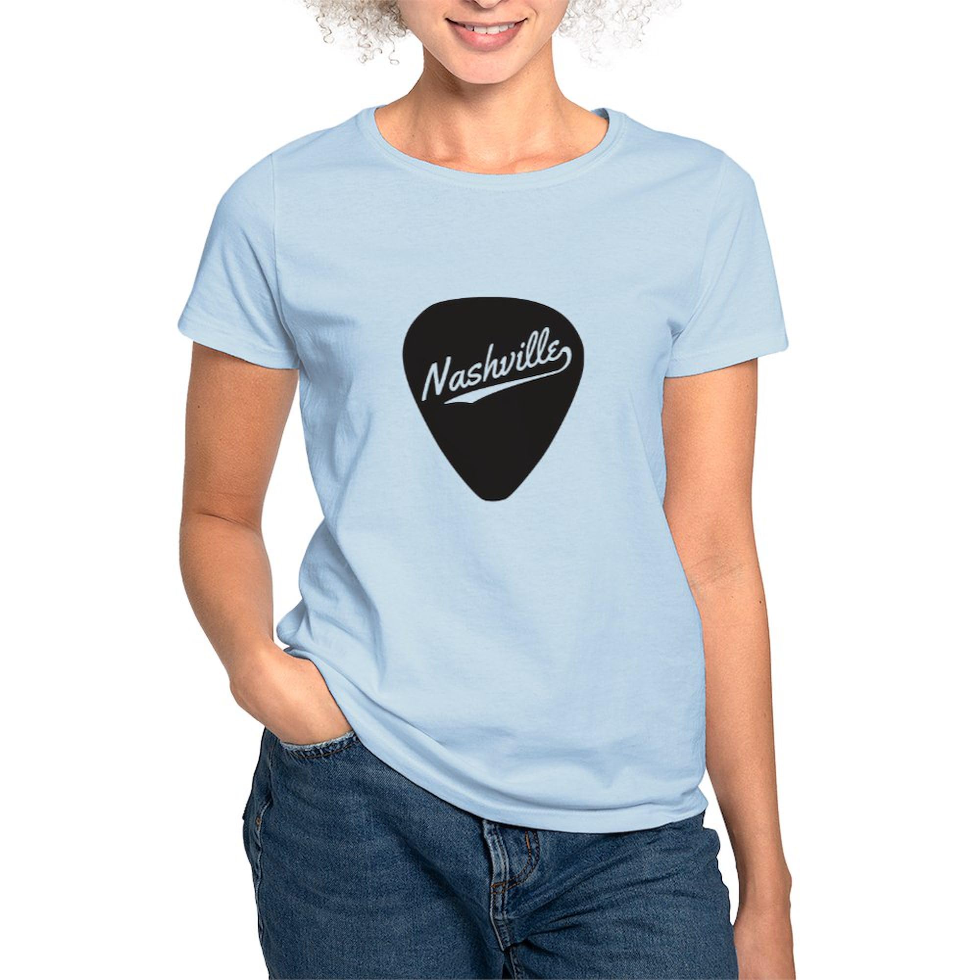 Nashville Guitar Pick T-Shirt for Women - Soft Cotton Crew Neck Tee - Perfect for Concerts, Music Festivals & Casual Wear