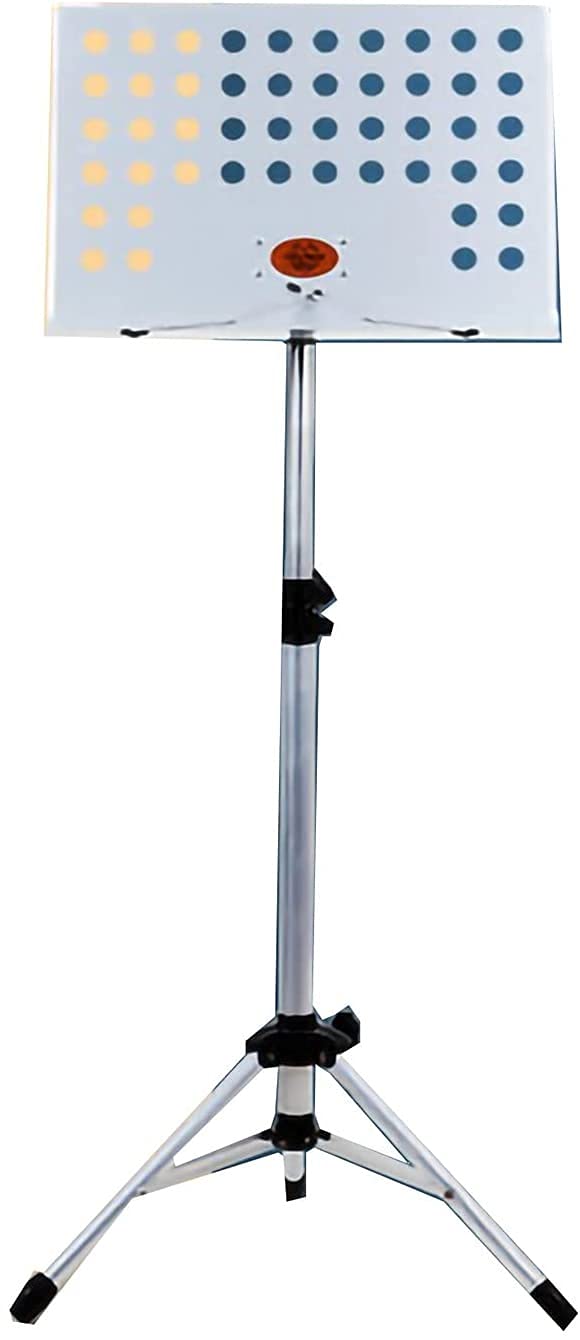 **HXR Portable Adjustable Sheet Music Stand for Violin, Guitar - Lightweight & Foldable for Orchestras, Choirs, Bands, Practice & Performances**