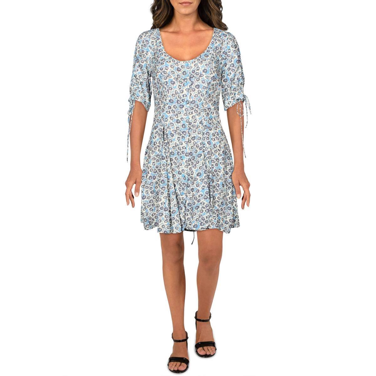 Free People Women's Lace-Up Mini Dress - Size Small | Boho Chic Summer Party & Date Night Outfit