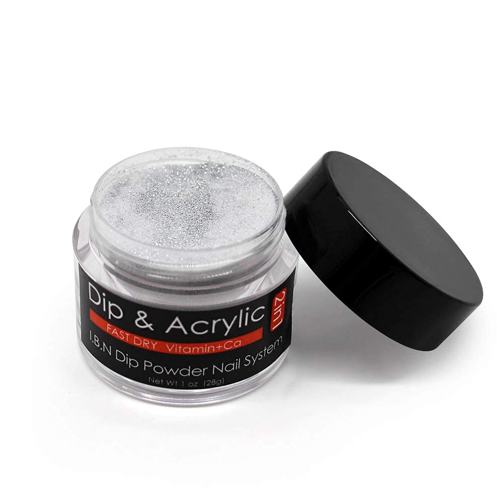Premium Silver Glitter Dip Powder with Vitamin E & Calcium - Salon-Grade DIY Nail Art Kit for French Manicure at Home | Odorless, Long-Lasting, No UV Lamp Needed | Perfect for Parties, Weddings & Special Occasions