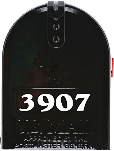 Custom Mailbox Numbers & House Lettering Vinyl Decals - 1