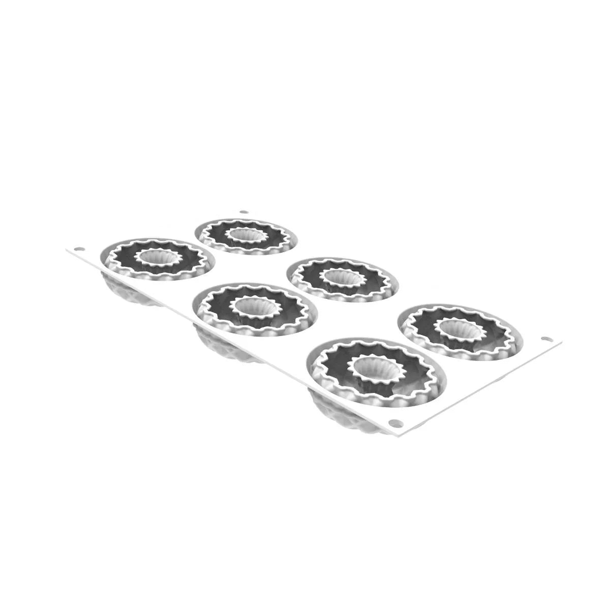 Silikomart Kaleido 75 Silicone Mold - 6 Cavity Geometric Chocolate & Candy Making Mold for Baking, Desserts, and DIY Crafts | Perfect for Home Bakers and Professional Chefs