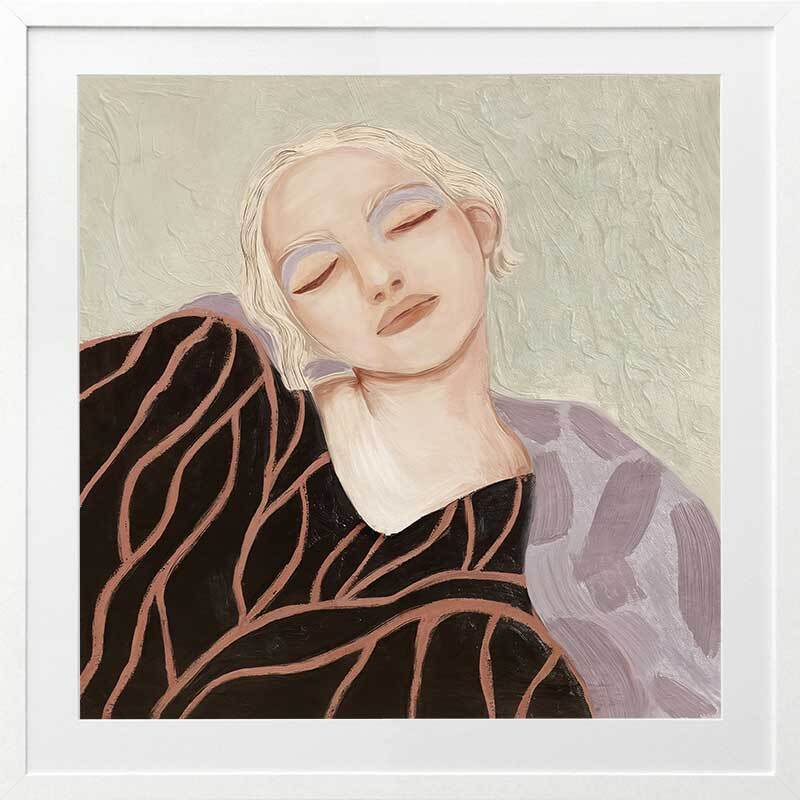 Eléa Framed Wall Art Print - Modern Canvas Painting for Living Room, Bedroom & Office Decor - Home & Office Wall Decorations