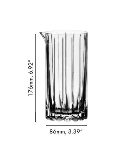 Premium Riedel Mixing Glass - Crystal Clear Barware for Cocktails, Whiskey & Spirits - Perfect for Home Bars, Mixology & Entertaining