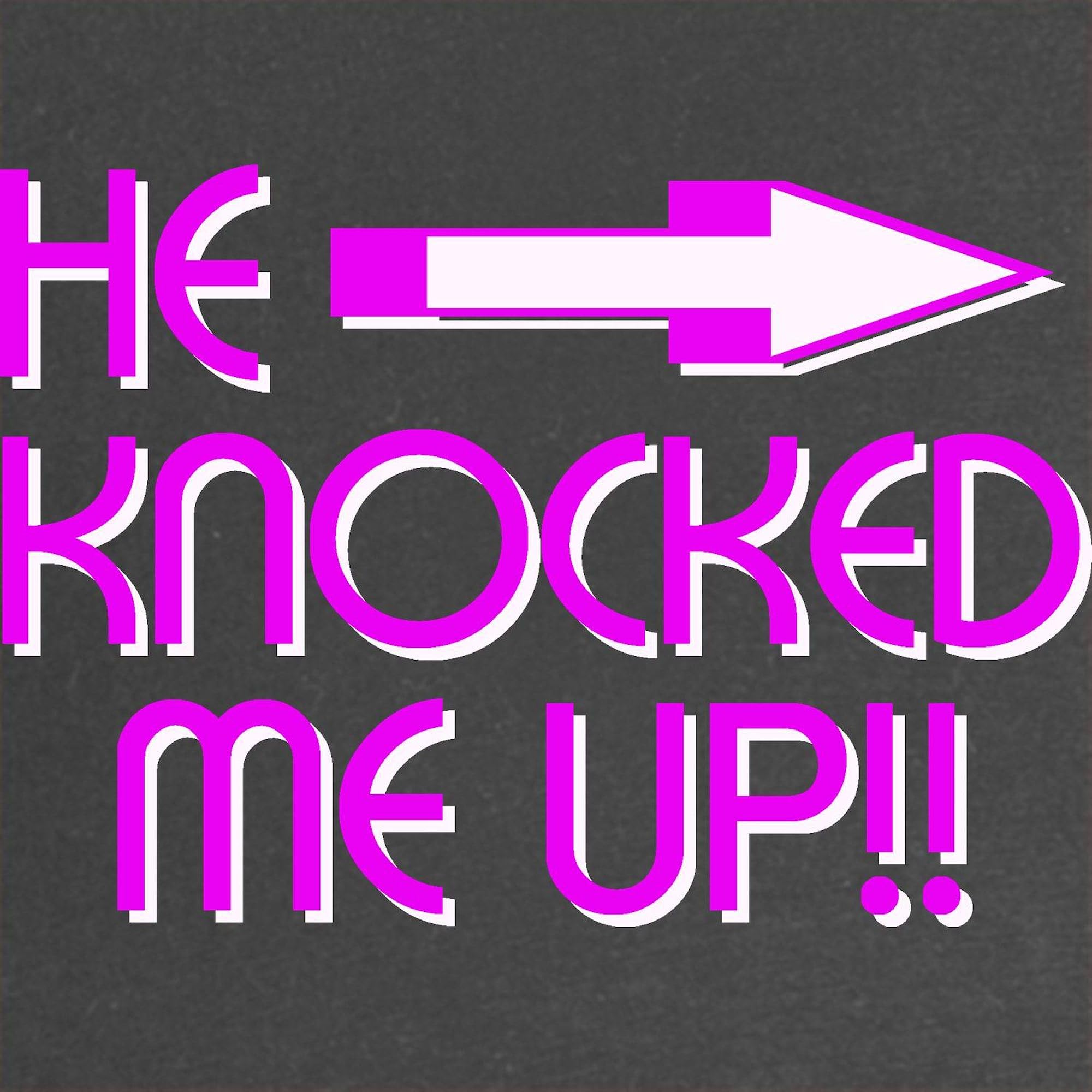 He Knocked Me Up! Funny Maternity T-Shirt for Women - Ruched Side Design, Soft & Comfortable for Pregnancy - Perfect for Baby Showers, Maternity Photos & Casual Wear