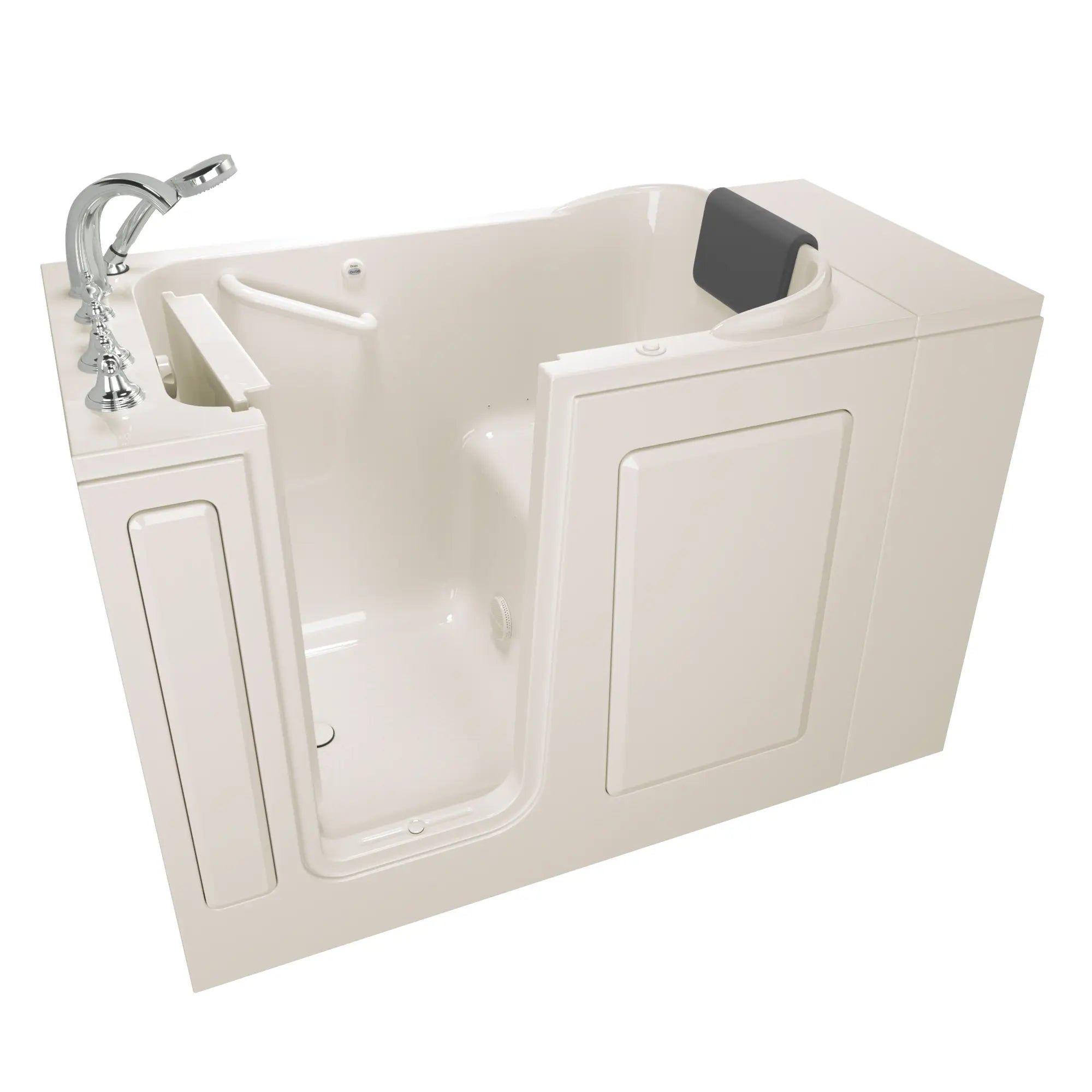 Premium 28 x 48 Inch Gelcoat Walk-In Bathtub with Air Spa System - Left Hand Drain & Faucet - Ideal for Elderly & Mobility Impaired Users - Perfect for Relaxation & Hydrotherapy at Home
