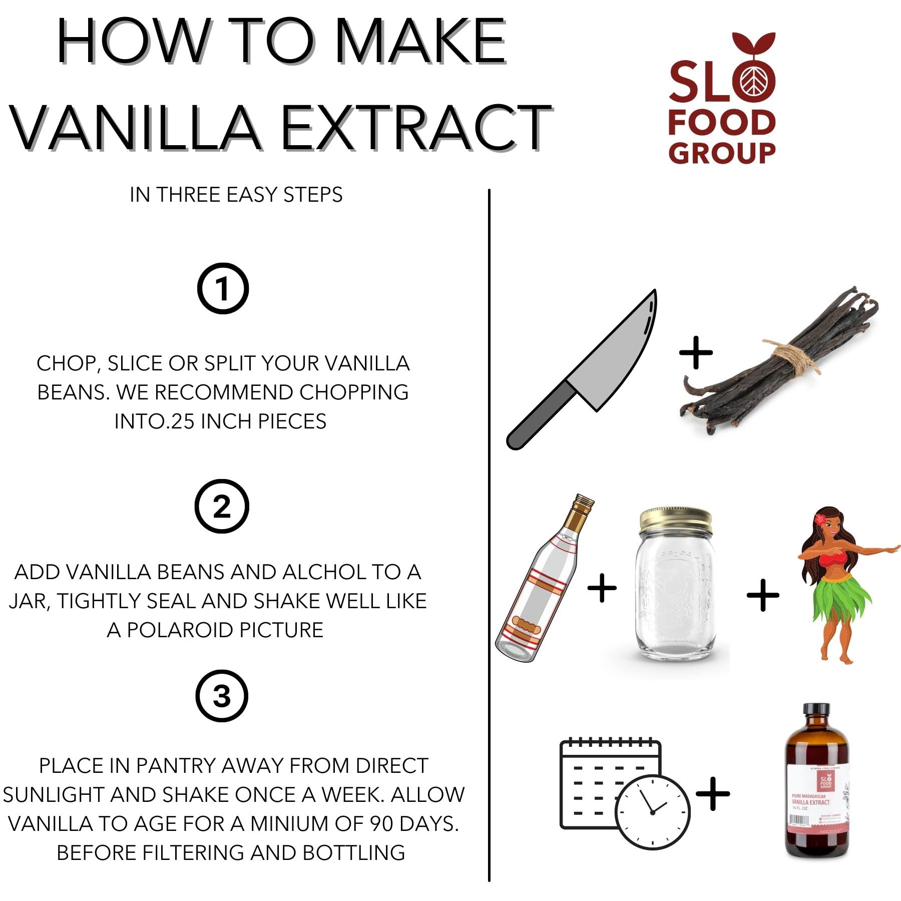 Premium Grade A Bourbon Vanilla Beans 1 Pound - Uganda Sourced Gourmet Vanilla Pods for Cooking, Baking, Ice Cream & DIY Extracts - Perfect for Chefs, Bakers & Home Cooks