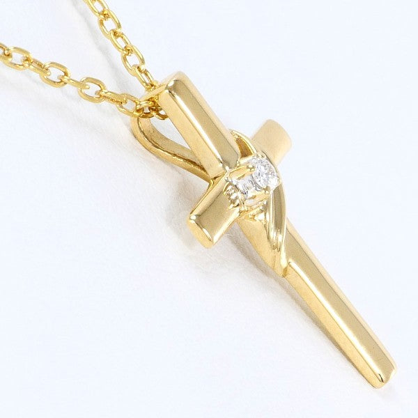 18K Yellow Gold Diamond Necklace for Women - Elegant Pendant Jewelry Gift for Anniversary, Valentine's Day & Special Occasions