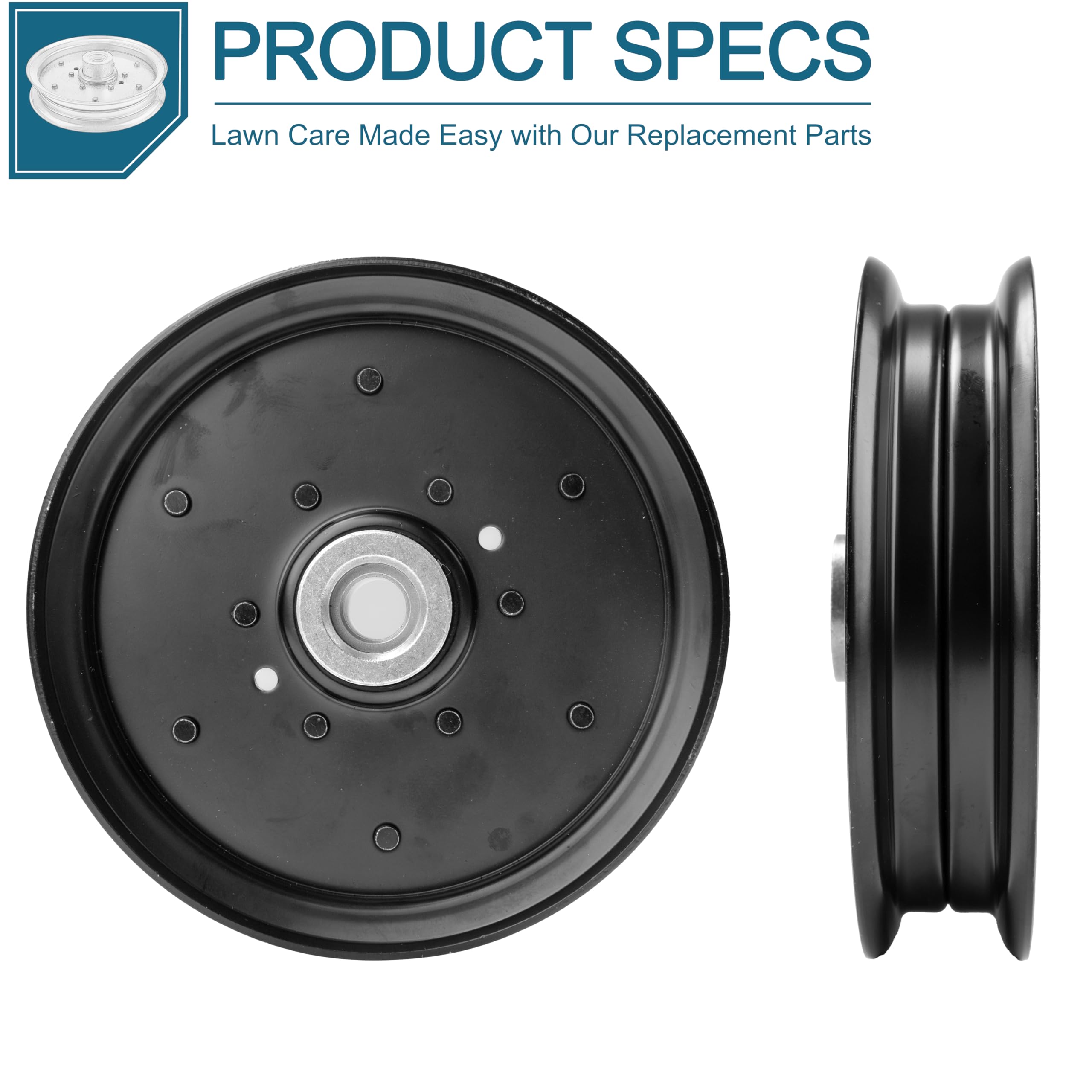 Hustler Raptor & Raptor SD Lawn Mower Idler Pulley 126124 604231 - Replacement Part for Models 937813, 937763, 937755, 938597, 937854, 939207, 938688, 938035, 939181, 938696, 280-811 - Perfect for Smooth Mower Belt Operation & Maintenance