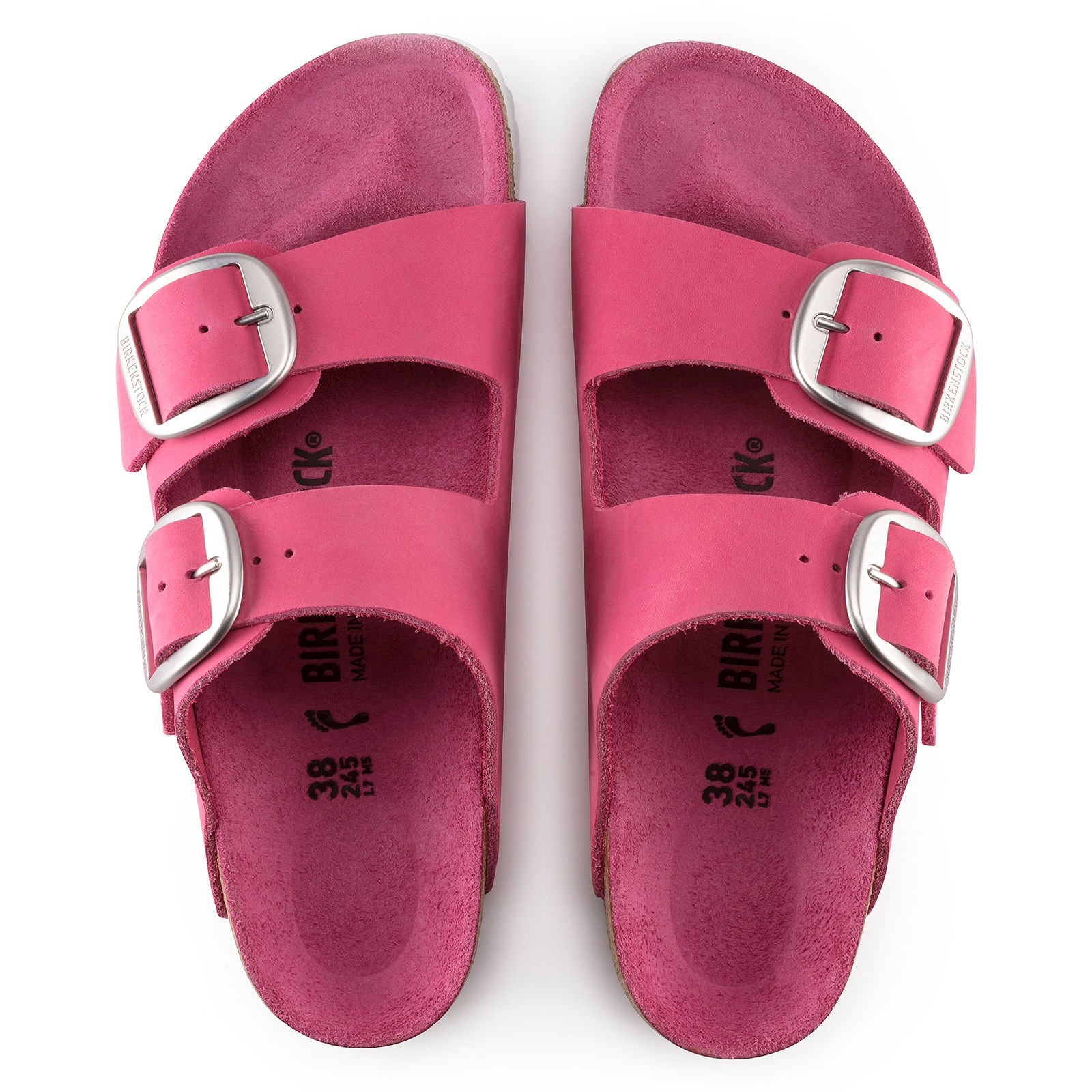 Birkenstock Arizona Big Buckle Sandals - Soft Nubuck Leather Comfort Footbed - Perfect for Casual Wear, Travel & Outdoor Activities