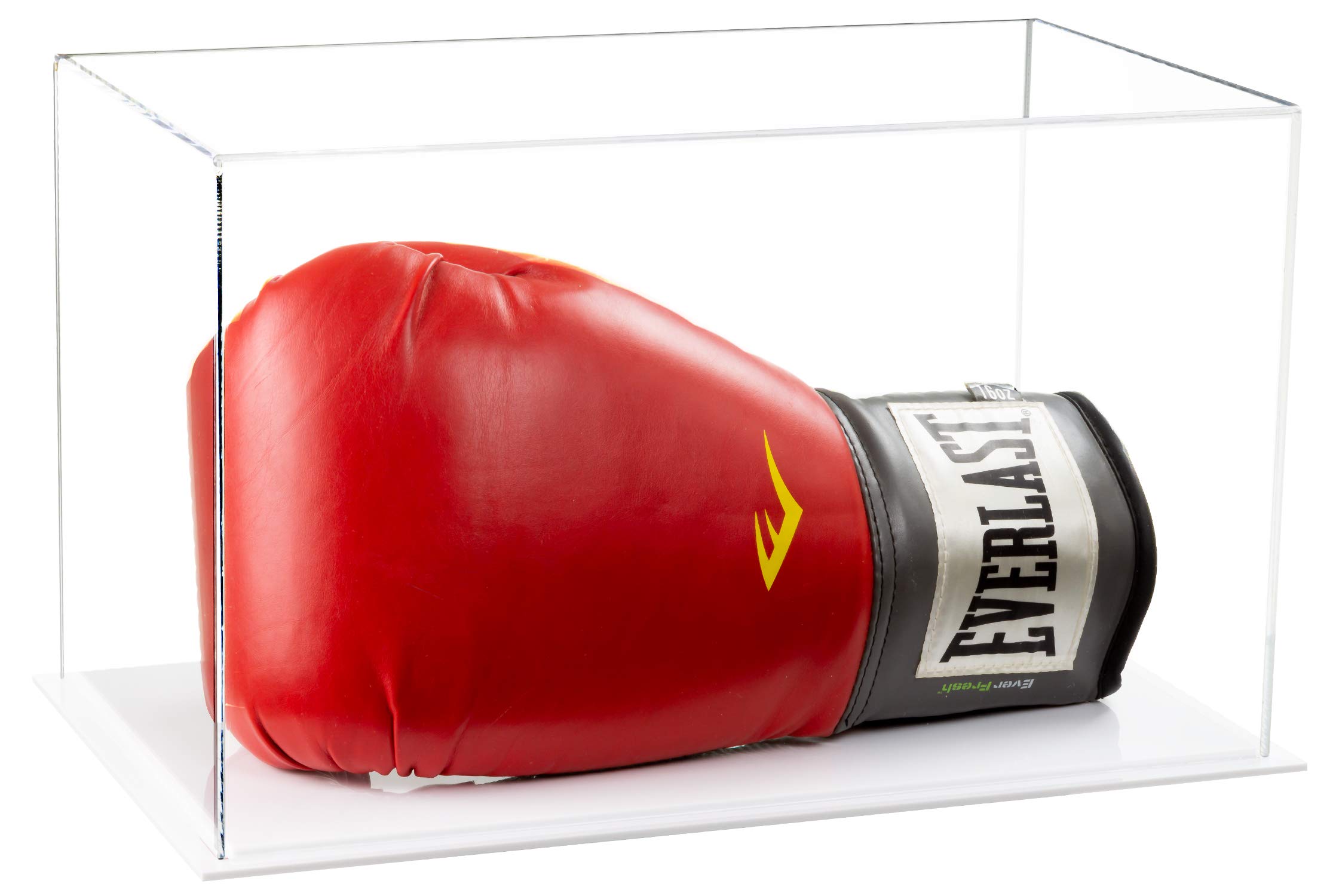 Premium Acrylic Boxing Glove Display Case - Clear Full-Size Showcase for Collectible Boxing Gloves | Perfect for Home Decor, Sports Memorabilia Display & Collector Showcase
