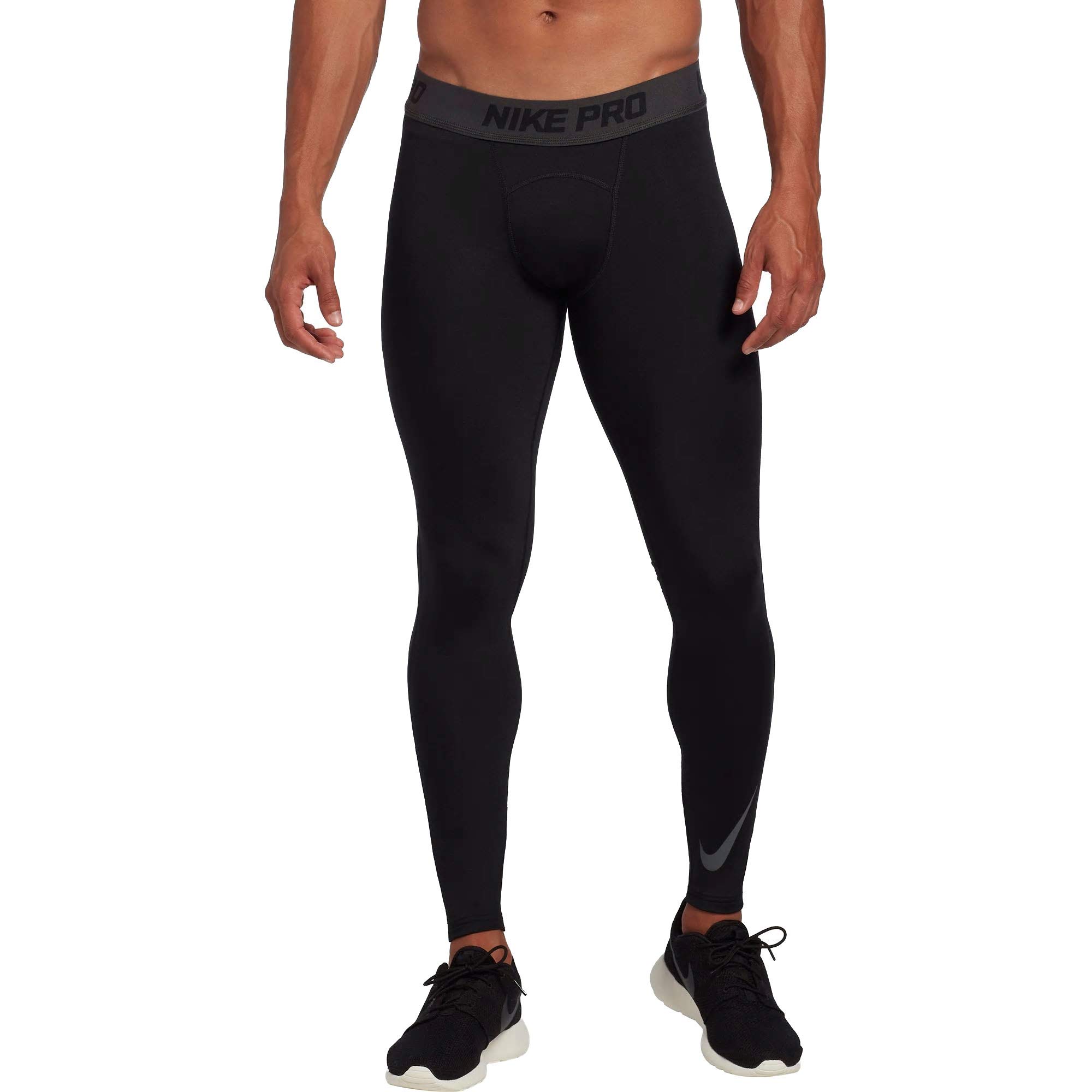 Nike Men's Pro Therma Compression Tights - Thermal Base Layer for Running, Workout & Cold Weather Training