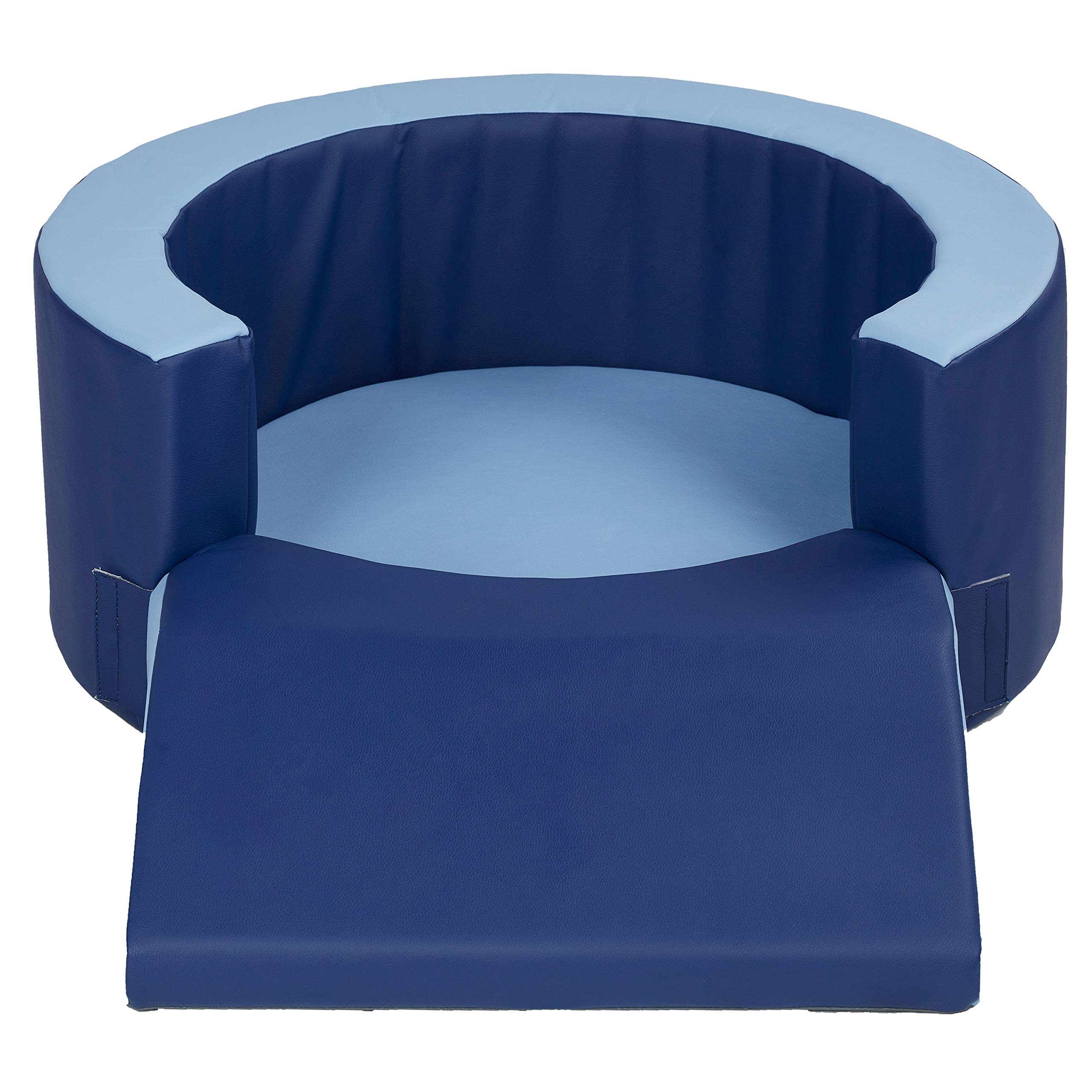 SoftScape Lil Personal Space Foam Retreat for Babies & Toddlers - Navy/Powder Blue | Cozy Safe Play Area for Reading, Snacking & Relaxing | Perfect for Nursery, Daycare & Home Playrooms