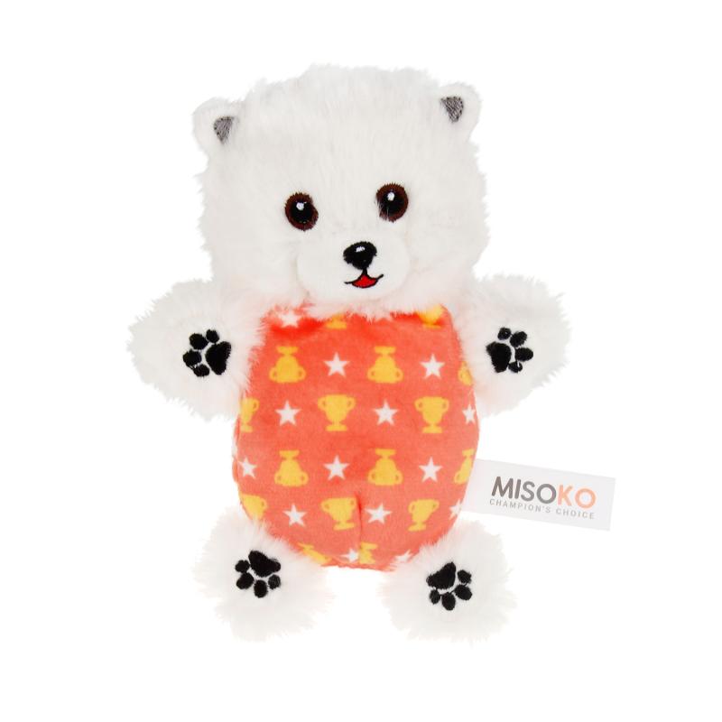 Misoko Limited Edition Bichon Frise Squeaky Plush Dog Toy - Soft Chew Toy for Small Dogs & Puppies - Perfect for Playtime, Training & Cuddling