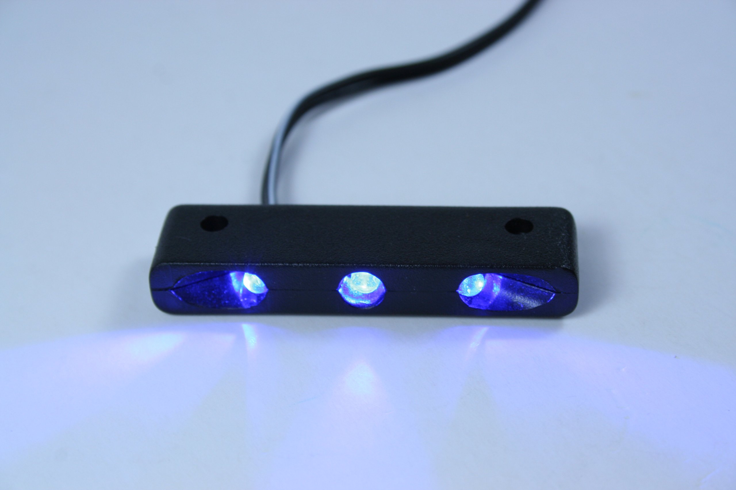 Blue LED Map Light for Auto, Airplane, RV & Boat - Interior Cabin Cockpit Lighting for Night Driving & Aviation Use