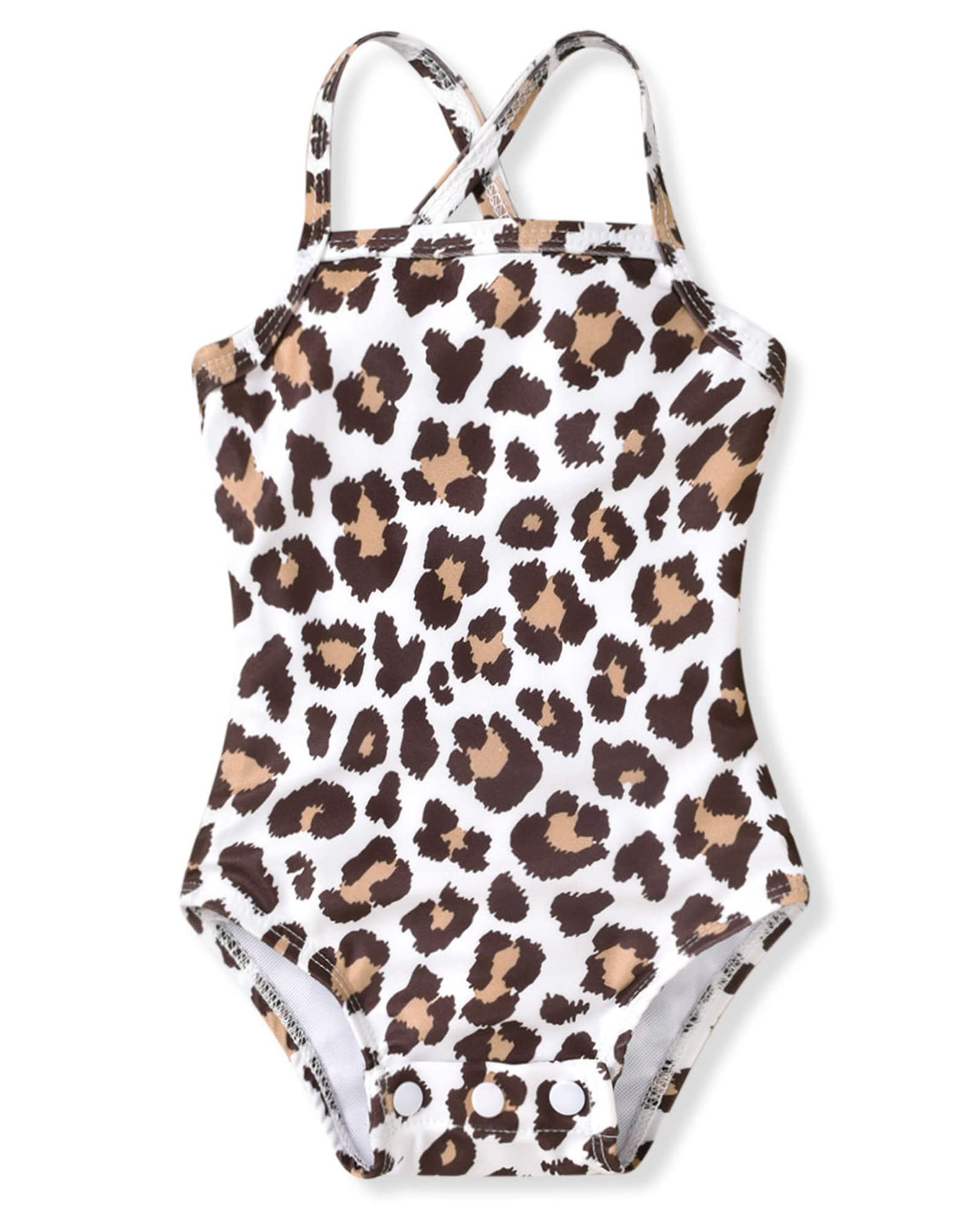 Aalizzwell Adjustable Baby Girls One-Piece Swimsuit | UPF 50+ Sun Protection | Soft Stretchy Fabric for Comfort | Perfect for Beach, Pool & Summer Play