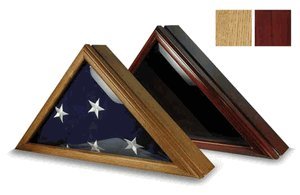 5ft x 9.5ft Marine Flag Display Case - Premium American Flag Storage Box with UV Protection - Perfect for Military, Navy, and Patriotic Home Decor