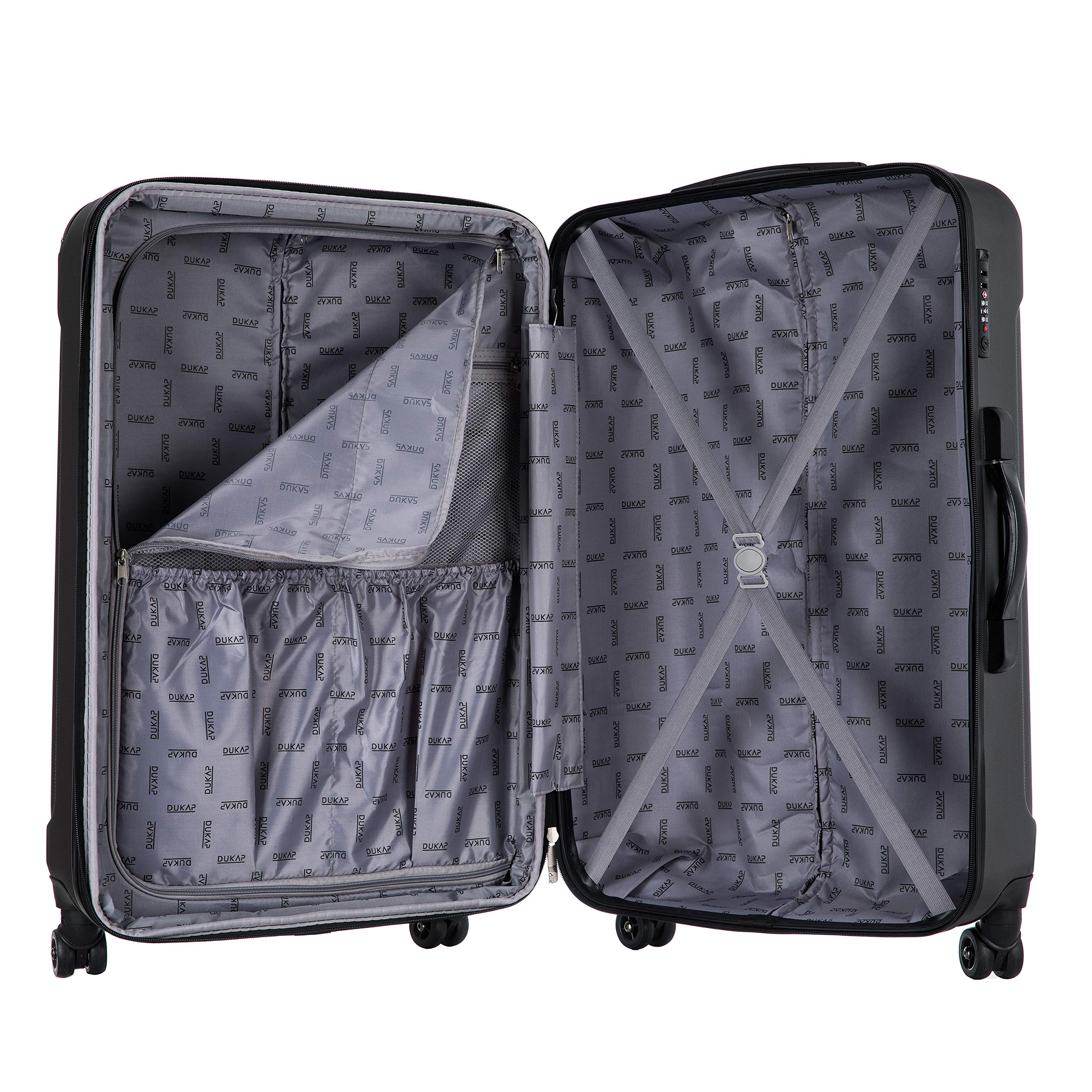 DUKAP INTELY 2-Piece Hardside Luggage Set with 360° Spinner Wheels (20