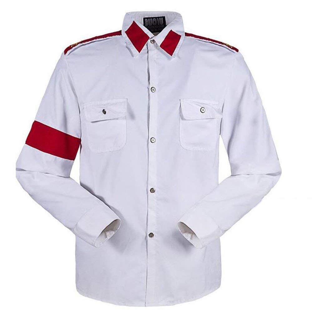 Men's Casual Long Sleeve Button Down Shirt with Pocket - Comfortable Office Wear & Dance Costume for Parties & Performances