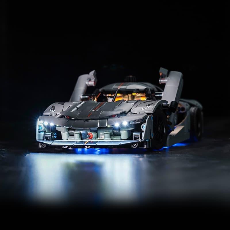 LEGO Technic Koenigsegg Jesko Absolut Hypercar 42173 Light Kit - Grey Building Blocks Lighting Set for Model Cars | Perfect for Display, Night Showcase & LEGO Enthusiasts Collection