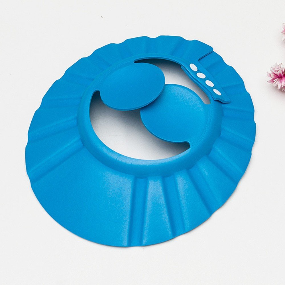 Urdhvamurti Adjustable Baby Shower Cap with Ear Shields - Waterproof Infant Bath Hat for Newborns & Toddlers - Perfect for Gentle Hair Washing & Bath Time Protection
