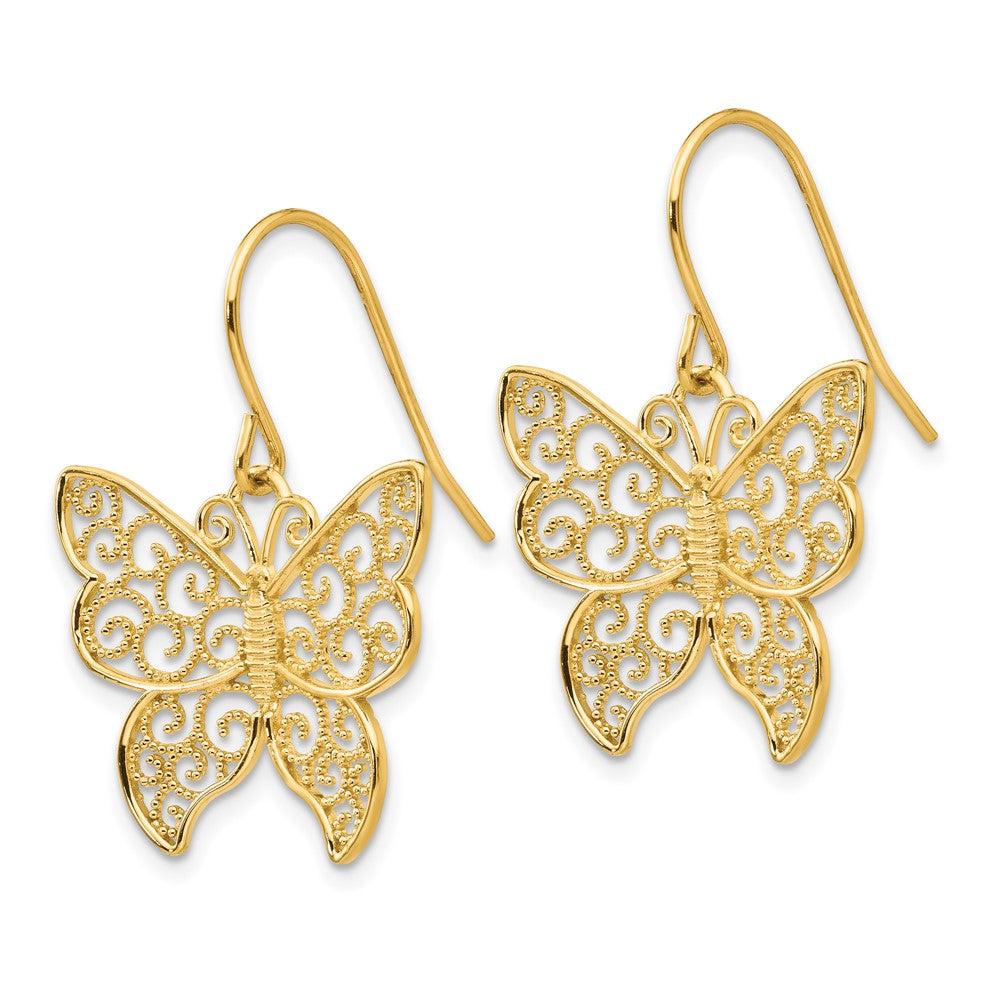 Elegant Gold Butterfly Earrings for Women - TH621 Model | Perfect for Parties, Weddings & Everyday Wear